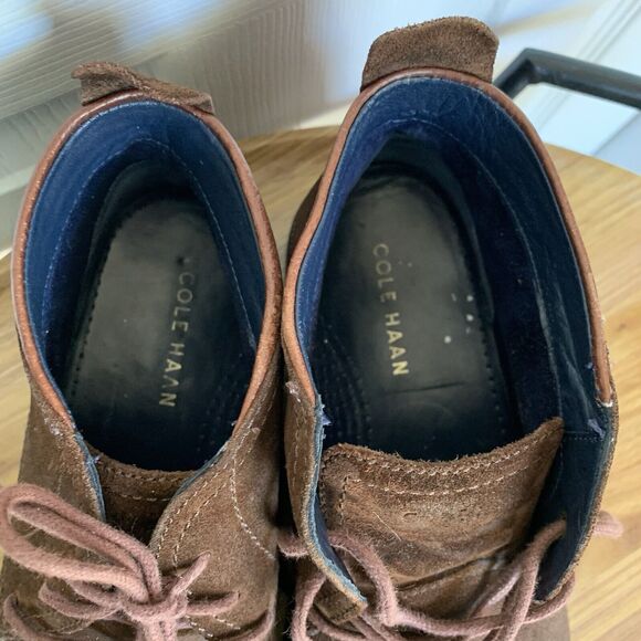Cole Hann Men's Ogden Stitch Chukka II Boot Driftwood Suede Sz 8M Brown - Picture 9 of 16